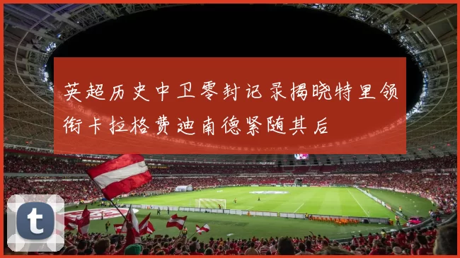 英超历史中卫零封记录揭晓特里领衔卡拉格费迪南德紧随其后